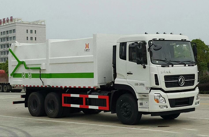 東風(fēng)天龍后雙橋型壓縮式對接垃圾車